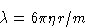 \begin{displaymath}
 \lambda=6\pi\eta r/m\end{displaymath}